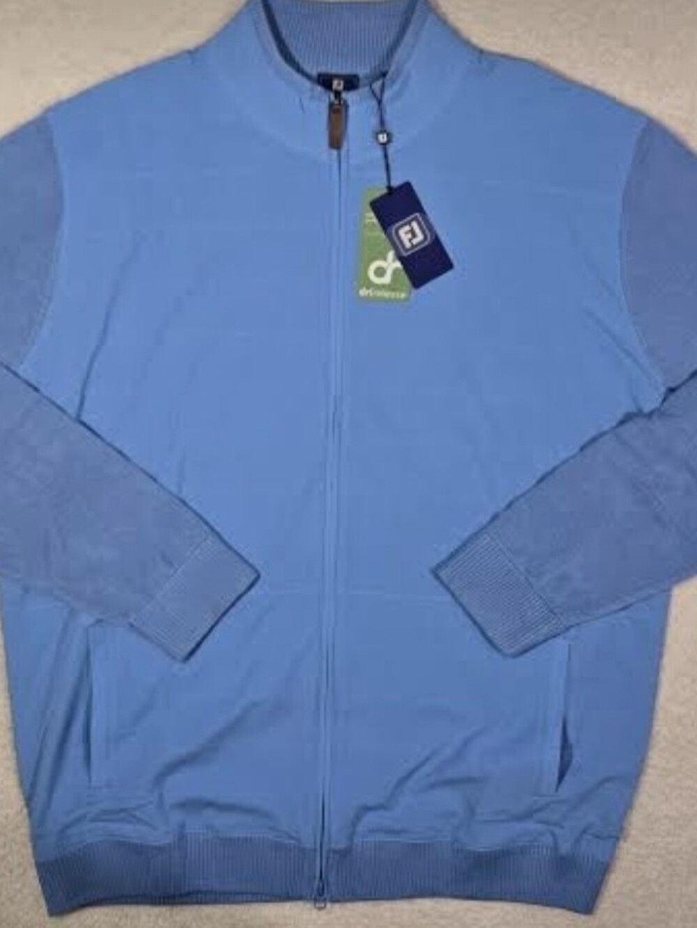 FootJoy Hybrid Full-Zip Golf Sweater In Riviera | XXL